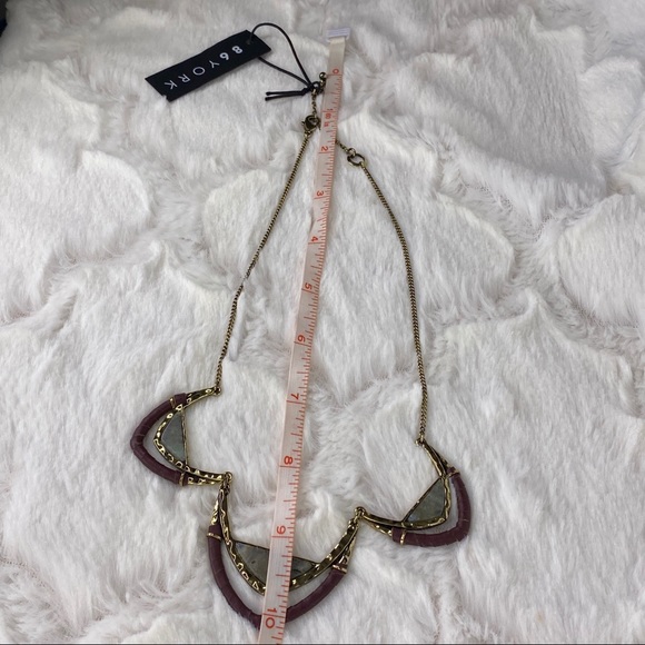 86 YORK Josie mixed media collar necklace - Picture 7 of 9